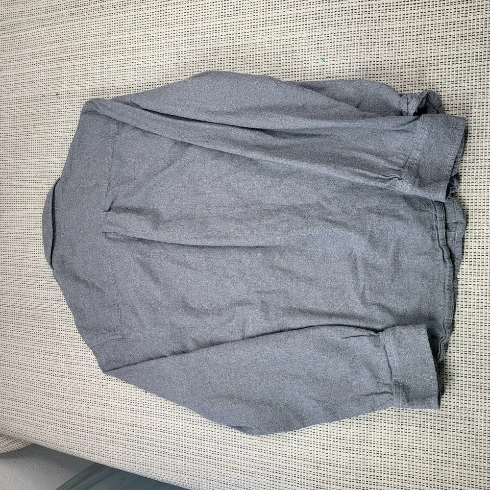 The North Face‎ Shirt Mens Large Gray Flannel Long Sleeve Button Front Casual